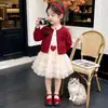 Vestido de Otoño para Niña 2026 Nuevo Conjunto de Falda ktti Gato para Niños Suéter de Primavera y Otoño Vestido de Princesa