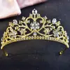 Corona Barroca Tiara de Novia Europea y Americana Pedrería Corona de Princesa Accesorios para el Cabello Estilo de Boda Vestido Diadema Accesorios para Mujer