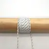 Em estoque corda de poliéster 2mm com núcleo torcido, corda de guarda-chuva mesclada, puxador de bolsa, tecelagem manual, corda para pendurar DIY, decoração de cauda de puxar à prova de vento, pingente de gota