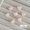 Dopamina Estilo Fofo Forma de Feijão Arte de Unha Especial Flock Dourado Patinha de Gato Resina de Cor Sólida 3D Pedras de Strass Decorações de Unha DIY
