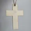 Cruz de Madeira Lisa para Pendurar DIY Não Acabada Decorações para Festa de Ação de Graças, Natal, Família Listado