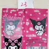 Conjunto Sanrio com 6 peças Saco para lápis Saco selado de plástico transparente de alta qualidade embalagem autosselante saco para lápis filme perolado