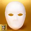 Máscara Facial de Gato de Pulpa de Papel Media Cara DIY Pintada a Mano Máscara de Ópera de Pekín Zorro en Blanco Graffiti Infantil Máscara Blanca en Blanco de Cara Completa