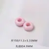 Contas Coloridas para Ábaco com Furo Grande DIY Furo Médio Círculo Corrente para Celular Pulseira Anel para Pendurar Corda de Cabelo Brinquedos Infantis Acessórios de Joias