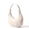 Bolso de Piel Genuina para Mujer 2026 Nuevo Estilo Francés Piel de Vaca de Primera Capa Bolso de Media Luna, Bolso de Mano/Bandolera Elegante y Versátil para Comercio Transfronterizo