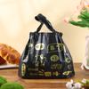 Bolsa para Llevar Bolsa de Catering Paquete para Llevar Bolsillo Engrosado Año Nuevo Rico Cordón Lonchera Bolsa de Mano Bolsa de Plástico Roja