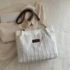 Bolso de Tela Nicho para Mujer de Gran Capacidad 2025 Nuevo Trendy Trabajo Viajero Estudiante Clase Un Solo Hombro Axila Bolso Tote