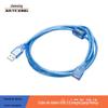 Cabo de extensão USB 2.0, cabo de extensão USB macho para fêmea, transparente, azul, 0,3 m -10 m, em estoque