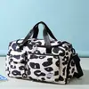 Bolsa de viagem de curta distância feminina moda tendência grande capacidade separação úmido e seco natação yoga bolsa de mão feminina bolsa de ombro