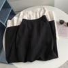 Falda Glaseada de Lyocell Verano 2025 Nueva Cintura Alta Elegante Adelgazante Combinable Impermeable Vestido Línea A Elegante