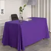 Mantel para mesa de conferencias, adecuado para hoteles, oficinas, exposiciones y eventos promocionales; mantel rectangular liso rojo y blanco