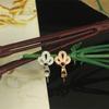 Hebilla de plata esterlina S925, accesorios de bricolaje, hebilla de jade, hebilla de jade, hebilla de cristal, hebilla colgante, hebilla colgante, corona, microincrustación, hebilla de clip