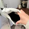 Bolso para desplazamientos transfronterizos europeos y americanos, bolso nube de piel de vaca tejido a mano con forma de dumpling, bolso pequeño, bolso de hombro para llevar debajo del brazo