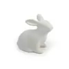 Mini Fofo Simples Branco Sala de Estar Quarto Mesa Animal Páscoa Coelho Cerâmica Casa Decoração Fabricante