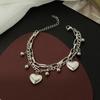 Pulseira Nova Japonesa e Coreana de Aço Inoxidável que Não Desbota Versátil Estilo ins Moda Joia de Mão Pulseira Joia para Mulheres