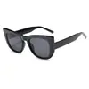 Gafas de Sol de Moda Ojo de Gato Estilo Europeo y Americano Montura Grande Elegantes para Mujer Protección Solar para Exteriores Casual Versátiles para Celebridades de Internet