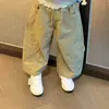 Conjunto de moletom listrado com orelhas de coelho para meninas, coleção outono 2026, nova roupa externa infantil, cardigã e calça de trabalho