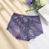 Encaje para mujer de talle medio sin costuras ultradelgado levanta glúteos talla extra gordo mm200 kg caliente hueco sexy triángulo malla