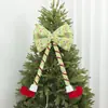 Novas Decorações de Laços para Árvore de Natal Transfronteiriças, Enfeites de Natal, Adereços e Decorações Criativas para Montagem de Cenário Atmosférico