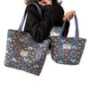 Bolsa Étnica de Grande Capacidade para Mulheres 2025 Nova Bolsa Tote da Moda para Mulheres Bolsa de Ombro Versátil de Nicho para Mulheres