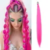 Peluca cola de caballo cabello largo de mujer extensión de cola de caballo navideña cola de caballo se puede hacer de trenzas coloridas peluca de cola de caballo