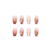 Usando Armadura Arte de Uñas de Verano Temperamento Suave Llama Diamante Roto Uñas Postizas Taladro Piezas de Manicura Uñas Cortas de Ballet