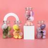 Set de 6 Esponjas de Belleza para Uso Húmedo y Seco, Ultra Suaves, No Absorbentes de Polvo, Borla de Esponja Embotellada, Esponja de Maquillaje Empaquetada en Tarro Drift