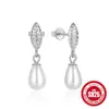 Nuevos pendientes de perla irregular vintage de plata de ley 925 Pendientes de diseño de nicho de temperamento de venta caliente europea y americana
