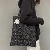 2024 Nueva Bolsa de Lona para Mujer al Hombro Estilo Coreano Harajuku ulzzang Estilo Japonés Dibujos Animados Estilo Ins Bolsa de Tela para Mujer de Moda
