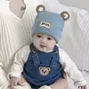 Touca para Bebê para Outono e Inverno, Touca com Proteção para Fontanela de Recém-Nascido, Touca de Tricô Quente de Algodão Puro Fofa para Bebês