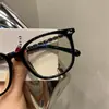 Gafas Danyang 3472 Versión de Gama Alta para Caras Cuadradas y Redondas, Montura Ovalada, Montura Negra Retro para Mujer, Se Puede Personalizar con Lentes Graduadas 54