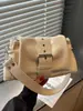 2026 Nueva Bolso de Motocicleta de Moda, Bolso de Mano Trendy de Primavera, Bolso de Hombro Versátil de Nicho, Bolso de Axila Vintage de Alta Gama para Mujer