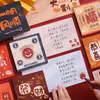 Tarjeta de felicitación de Año Nuevo 2026 Año del Caballo Día de Año Nuevo Festival de Primavera Tarjeta Pequeña en Blanco para Niños Postal Handwrittenos de Año Nuevo DIY