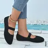 Nuevos Zapatos de Punto Hueco Perezoso Talla Grande Moda Casual Punta Redonda Planos Casuales Zapatos Planos Individuales para Mujer Primavera Verano