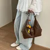 Bolso Tote Grande de Moda Retro Estilo Coreano para Viajes de Verano 2026 para Mujer, Bolso de Hombro Único, para Axila, Cruzado