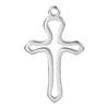 Pingente de aço inoxidável 304 pingente simples nicho acessórios DIY joias feitas à mão colar vácuo 18k elétrico