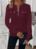 Bestseller Transfronteiriço Cor Europeia e Americana Feminino Elegante Suéter Casual Moletom com Zíper Grande Quantidade