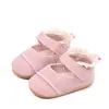 Sapatos de bebê primavera e outono sola de borracha macia velcro novos sapatos para crianças pequenas sapatos antiderrapantes de camada única para meninas sapatos de princesa