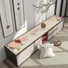Elegante Mueble de TV de Cuero Estilo Chino Mantel para Mesa de Comedor Impermeable a Prueba de Aceite para el Hogar Libre de Lavado Cubierta para Mueble de TV/Mesa de Comedor Mantel Individual