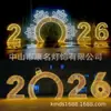 2026 Lámpara de Florero Linterna Forma de Manzana Poste de Farola Flor Decorativa Fuente Merrychristmas Forma de Copo de Nieve