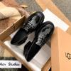Dropshipping 2026 Primavera Estilo Británico Retro Mocasines Completamente de Piel para Mujer con Tacones Gruesos y Suelas Gruesas, Zapatos de Piel con Punta Redonda