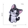 Parche de gato de dibujos animados de espinas, parche de gato, accesorios para ropa, accesorios, parche para planchar a mano