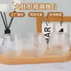 Portavelas Transparente Aromaterapia Navideña Transfronteriza con Rayas de Piña Portavelas de Vidrio para Ambiente del Hogar Adorno