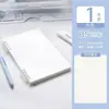 Cuaderno de Hojas Sueltas Antideslizante B5 con Espiral Desmontable, Adecuado para Estudiantes de Secundaria y Preparación de Exámenes de Posgrado, A5 Azul Sencillo y Fresco