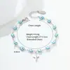 Pulsera Transfronteriza Ojo de Demonio Cruzado Europeo Americano de Oriente Medio Acero Inoxidable Moda Ojo de Aceite Goteante Joyería Personalizada Unisex