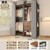 Perchero para Ropa de Uso Doméstico en el Dormitorio, Perchero Metálico de Pie, Combinación de Perchero para Vestidor, Armario Abierto Reforzado