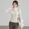 Ropa de Yoga en Oferta para Mujer, Nuevos Tops Redondos para Correr y Fitness, Ropa de Entrenamiento Ajustada de Manga Larga, Chaquetas Deportivas al por Mayor