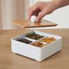 Plato de comida pequeño dividido estilo japonés Plato de refrigerio para el hogar Mesa de centro de la sala de estar Caja de dulces Plato de fruta Plato de refrigerio de fruta seca Caja de almacenamiento