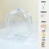 Cabeza Grande Estilo Camping Una Pieza 10cm Almacenamiento Bolsa de Bebé a Prueba de Polvo Salida Transparente Pvc Caja Ciega Muñeca Mano Bolsa de Cosméticos