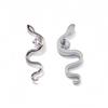 Brincos de Titânio F136 Cobra Unhas de Lábio Zircônia 5A Liga de Titânio G23 Joias para Piercing Unhas de Osso da Orelha Ano Animal